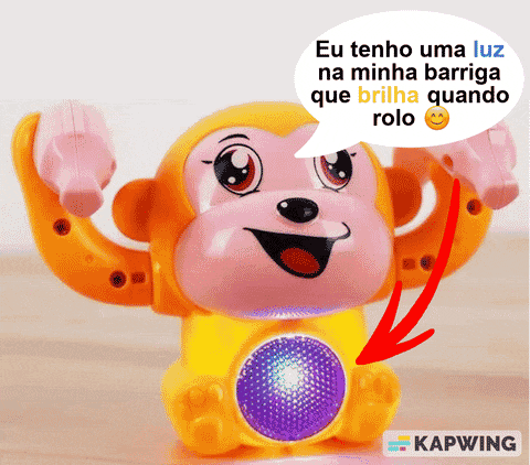 Banana Monkey - Macaquinho Interativo - Dá Cambalhota, Tem Música e Luzes