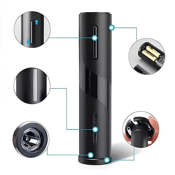 Kit Abridor Saca Rolhas de Vinhos Elétrico - Cazehn